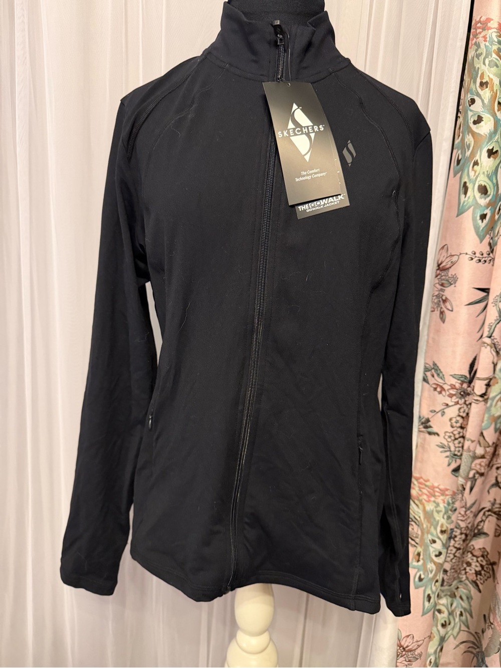Skechers Black Full-Zip Performance Jacket